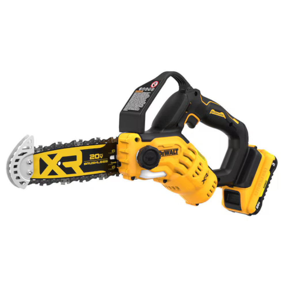 DEWALT DCCS623L1 20V MAX* 8 in. Brushless Cordless Pruning Chainsaw Kit with 3 Ah Battery - Refurbished with Dewalt Warranty