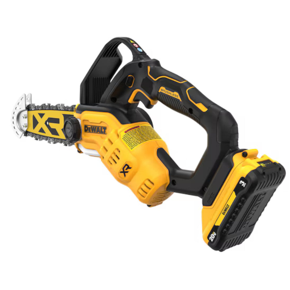 DEWALT DCCS623L1 20V MAX* 8 in. Brushless Cordless Pruning Chainsaw Kit with 3 Ah Battery - Refurbished with Dewalt Warranty