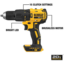 Charger l&#39;image dans la galerie, Marteau perforateur sans fil DEWALT20V MAX*, kit de perceuse compact - Remis à neuf avec garantie Dewalt - DCD778C2
