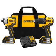 DEWALT DCK279C2 Atomic 20V Max Brushless Hammer Drill/Driver and Impact Driver Combo Kit Refurbished with Dewalt Warranty
