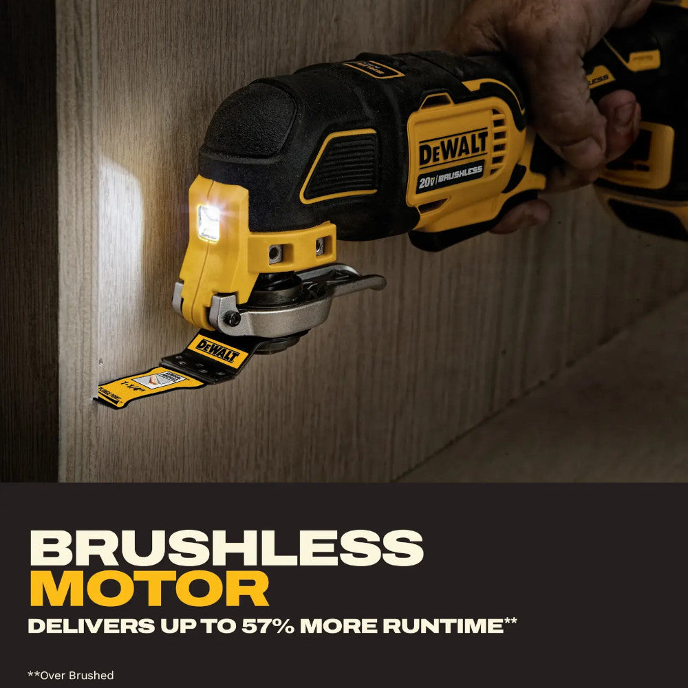 DEWALT DCS356D1 20V MAX* XR® Brushless Cordless 3-Speed Oscillating Multi-Tool Kit - Refurbished with Dewalt Warranty