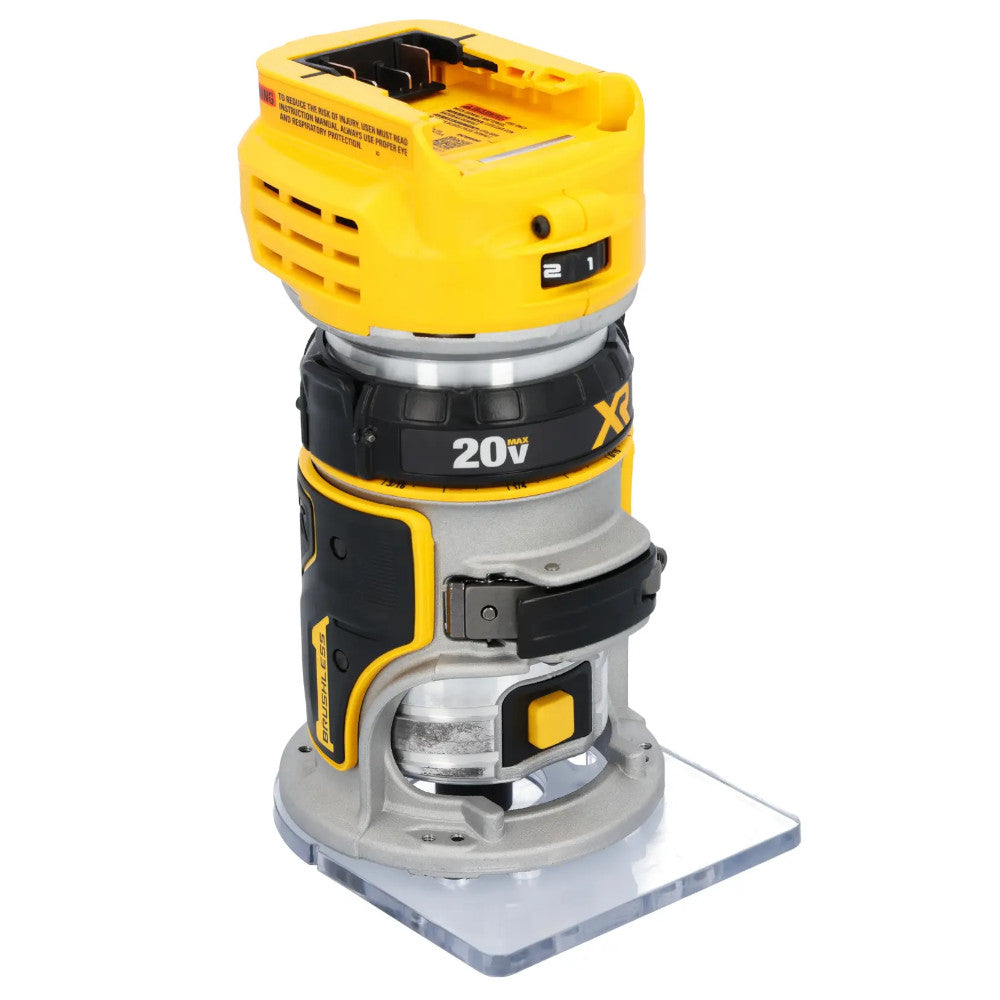 DEWALT DCW600B 20V MAX* XR® Brushless Cordless Router - Refurbished with Dewalt Warranty