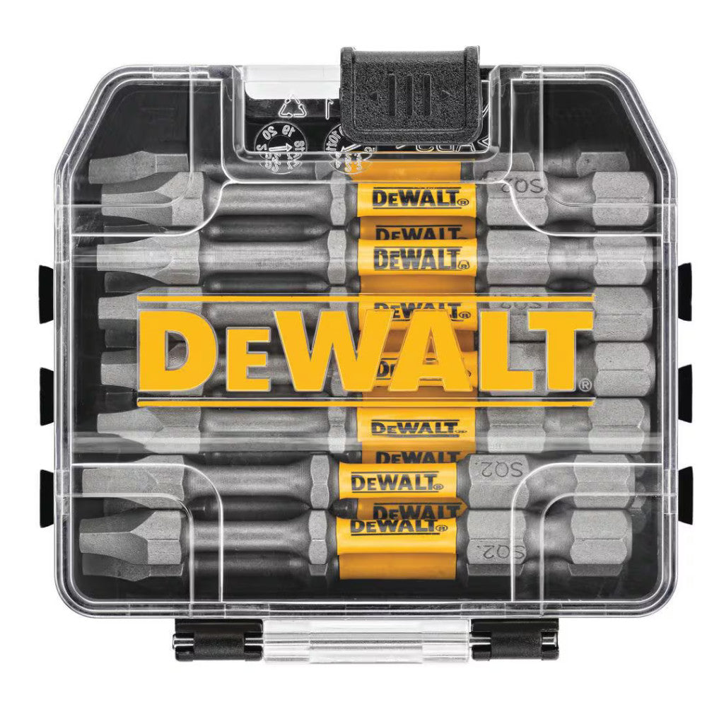 DEWALT DWA2SQ2MI15 MAX IMPACT 2.5-inch #2 Square Bit (15-Piece) with Small Bulk Storage Case