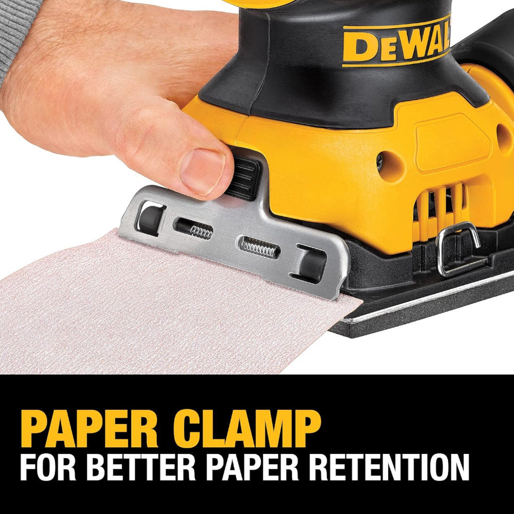 Ponceuse à main DEWALT DWE6411K, 1/4 feuille - Reconditionnée avec garantie Dewalt