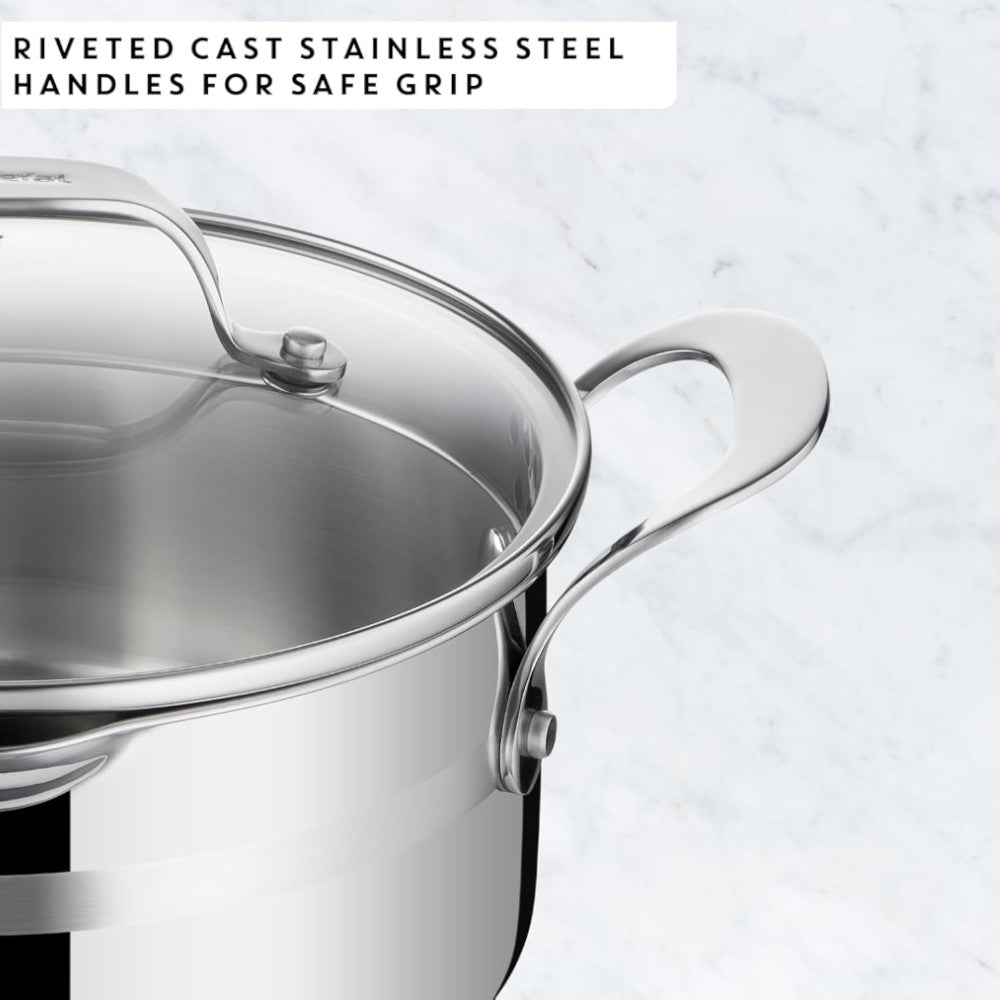 Cocotte Jamie Oliver T-FAL E3114475 20 cm avec couvercle égouttoir