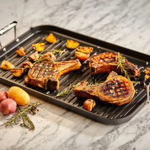 Load image into Gallery viewer, ALL CLAD E6524164 HA1 Hard Anodized Nonstick Cookware Double-Burner Grill 13X20IN
