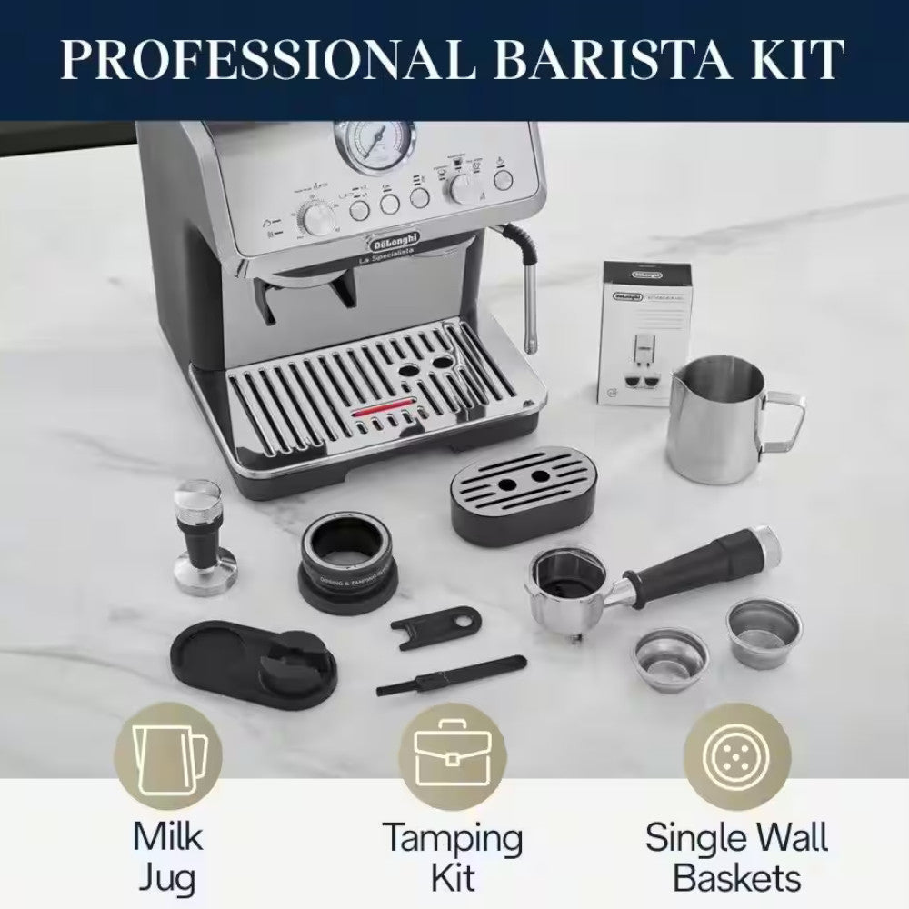 DELONGHI EC9155MB La Specialista Arte Espresso Machine - Factory serviced with Home Essentials warranty
