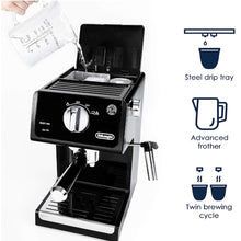 Charger l&#39;image dans la galerie, Machine à expresso DELONGHI 15 bars avec système avancé de cappuccino - ECP3120
