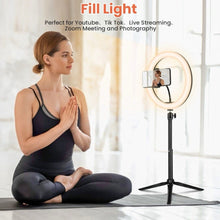 Load image into Gallery viewer, ELFELAND EL-RL-001 10&quot; Ring Light Tripod With Remote

