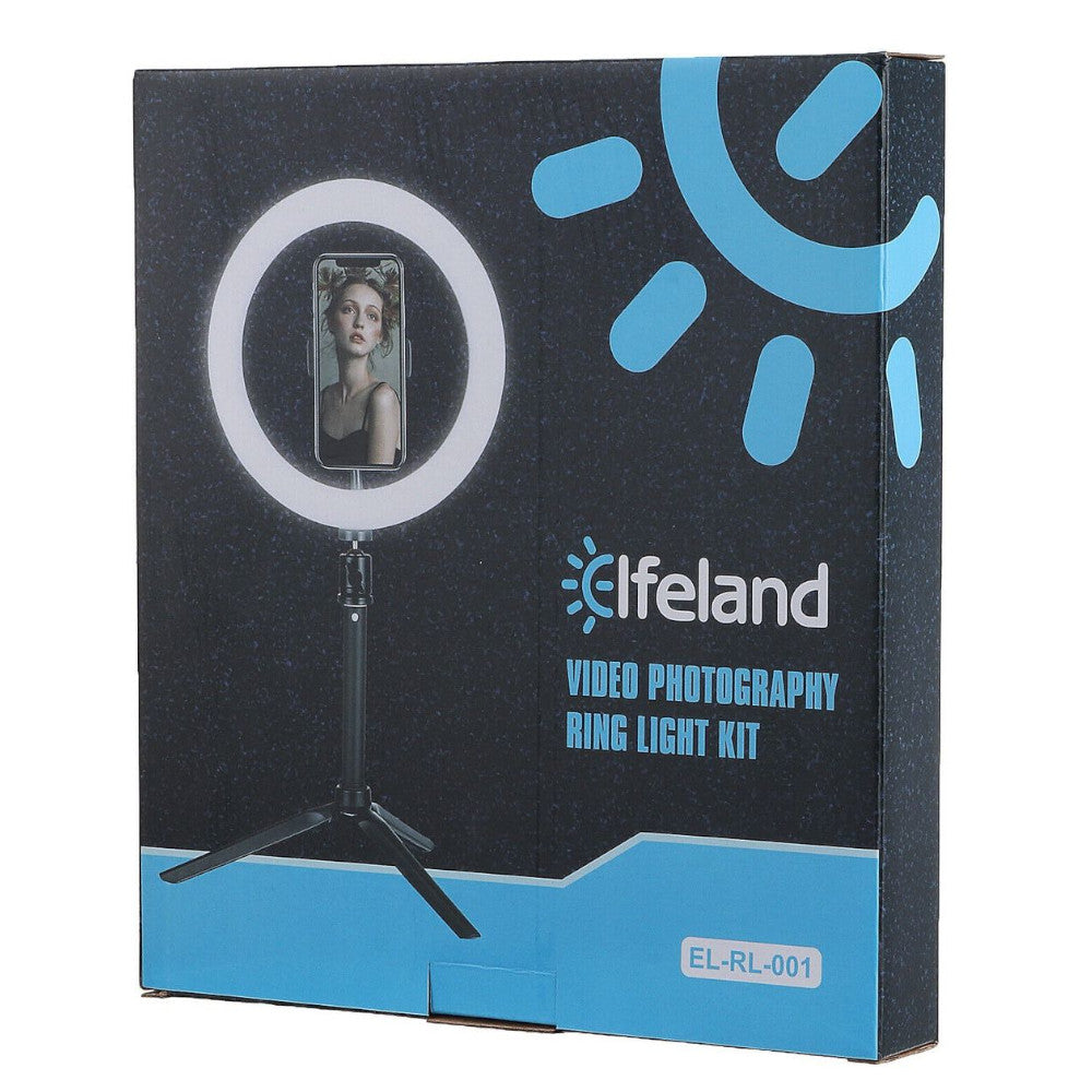 ELFELAND EL-RL-001 10" Ring Light Tripod With Remote
