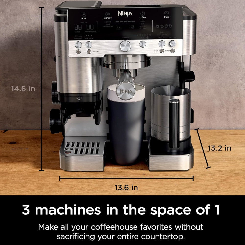 NINJA ES655CCO Espresso Luxe Premier Series Drip Coffee Maker and