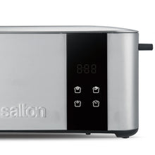 Load image into Gallery viewer, SALTON ET2075 Stainless Steel Digital Countdown Toaster 2 Slice
