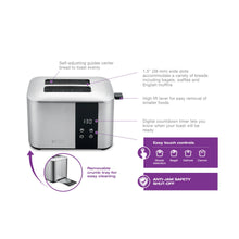 Load image into Gallery viewer, SALTON ET2075 Stainless Steel Digital Countdown Toaster 2 Slice
