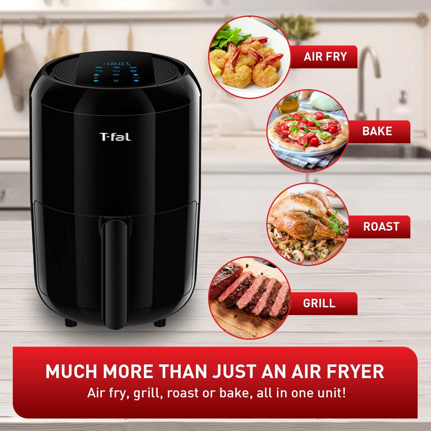 Friteuse à air numérique compacte T-FAL 1,6 L - EY301850