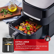 Load image into Gallery viewer, T-FAL EY505850 Easy Fry Air Fryer &amp; Grill 2 in1 XL Air Fryer
