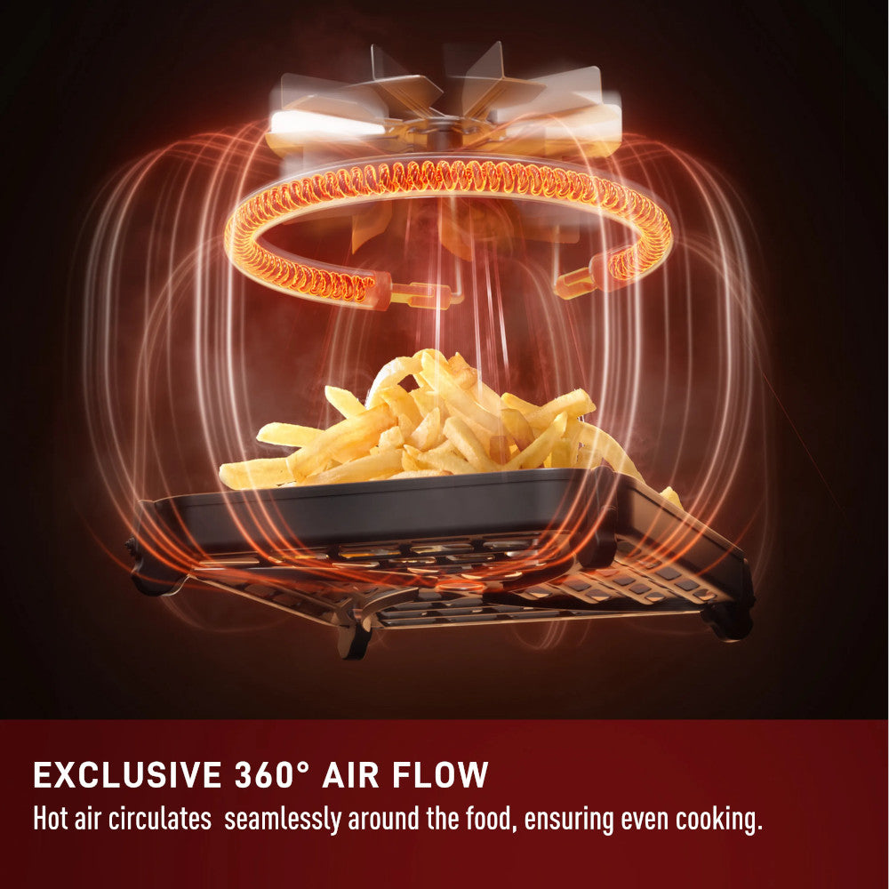 T-FAL EY815AU0 Infrared Air Fryer 7-in-1 5L/5.3QT - Blemished package with full warranty