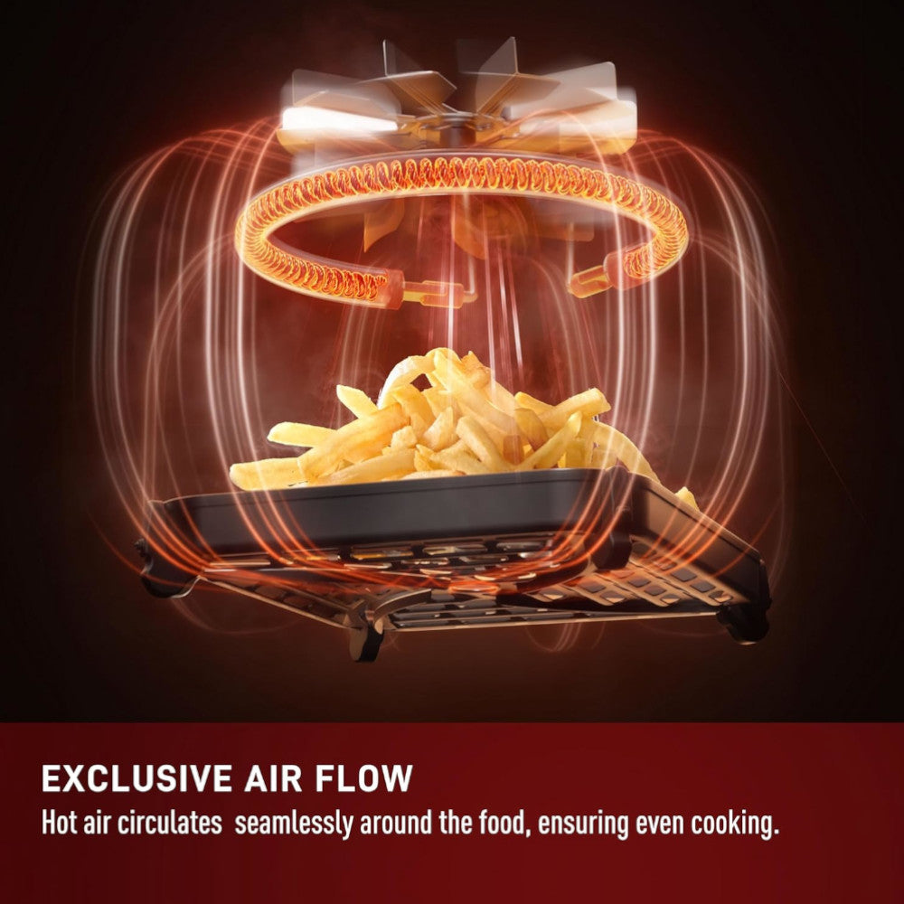 T-FAL EY823BU0 Infrared Air Fryer, Premium Infra-heat Technology - Blemished package with full warranty