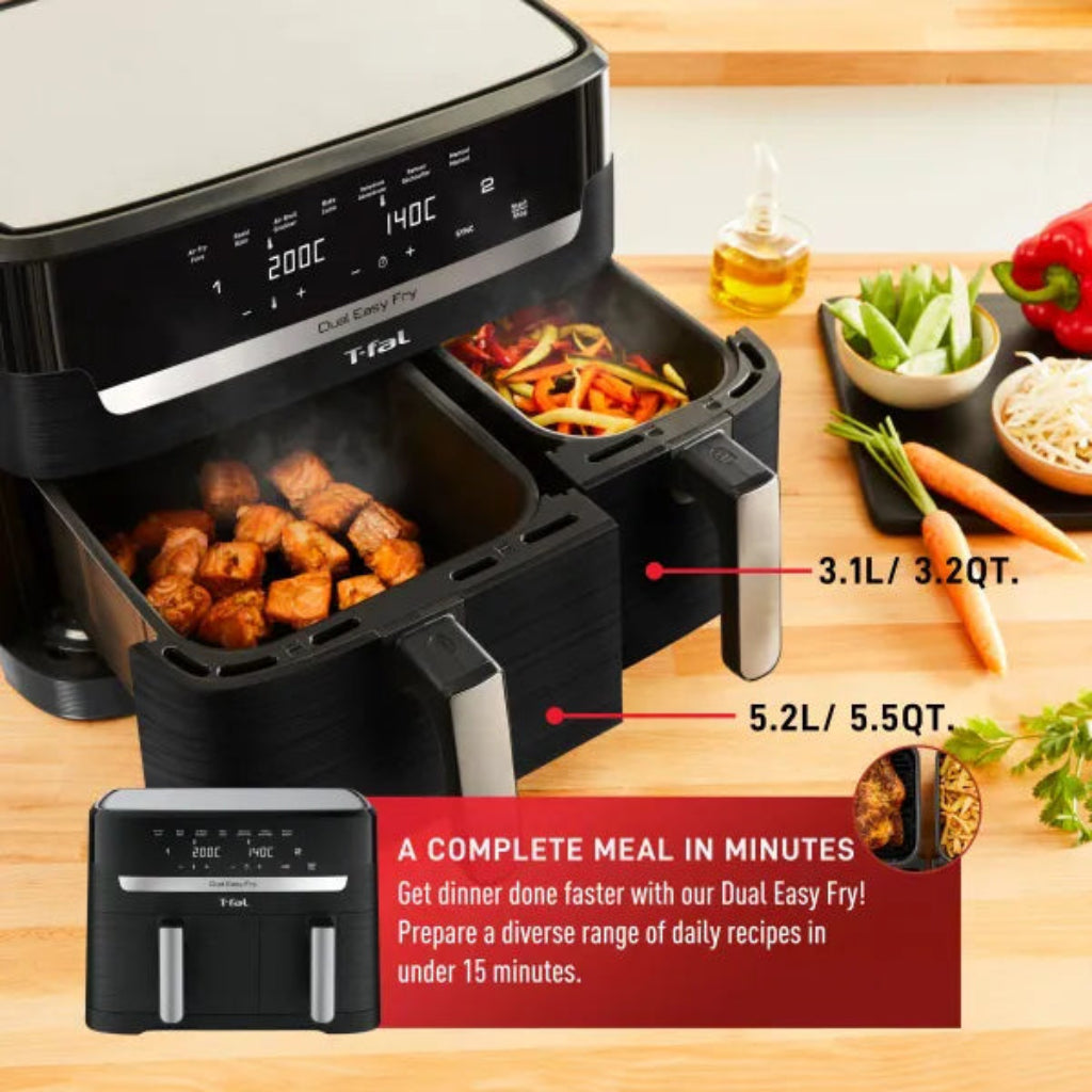 Friteuse à air double tiroir 8,3 L 7 en 1