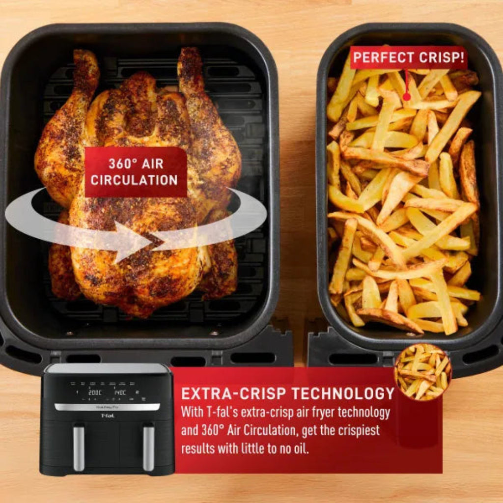 Friteuse à air double tiroir 8,3 L 7 en 1