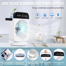 Charger l&#39;image dans la galerie, YOUNGTREE F8 USB Portable Air Conditioner Fan
