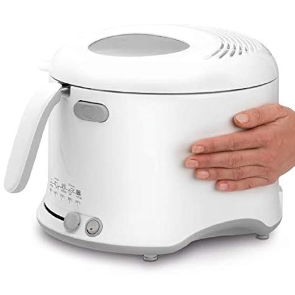 T-FAL FF203150 Uno Compact Deep Fryer Blanc - Emballage imparfait avec garantie complète