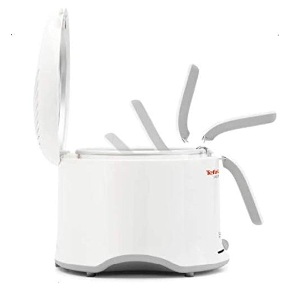 T-FAL FF203150 Uno Compact Deep Fryer Blanc - Emballage imparfait avec garantie complète