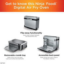 Load image into Gallery viewer, NINJA FOODI 8-in-1 Digital Air Fry Oven with Convection Oven, Toaster, Air Fryer - Factory serviced with Home Essentials warranty - FT102

