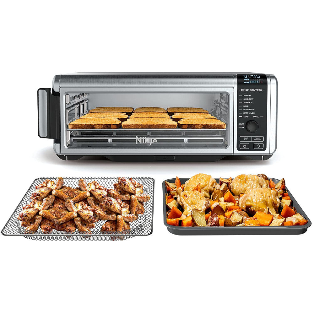 NINJA FOODI 8-in-1 Digital Air Fry Oven with Convection Oven, Toaster, Air Fryer - Factory serviced with Home Essentials warranty - FT102