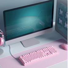 Charger l&#39;image dans la galerie, AUKEY G15 Mechanical Gaming Keyboard RGB Pink
