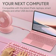 Charger l&#39;image dans la galerie, AUKEY G15 Mechanical Gaming Keyboard RGB Pink
