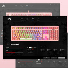 Charger l&#39;image dans la galerie, AUKEY G15 Mechanical Gaming Keyboard RGB Pink
