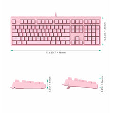 Charger l&#39;image dans la galerie, AUKEY G15 Mechanical Gaming Keyboard RGB Pink
