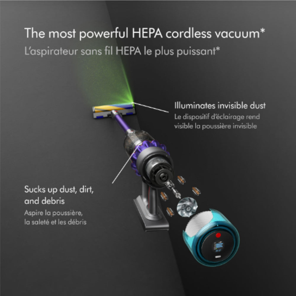 DYSON OFFICIAL OUTLET Aspirateur balai sans fil Gen5 Detect - Reconditionné (excellent) avec garantie Dyson d'un an