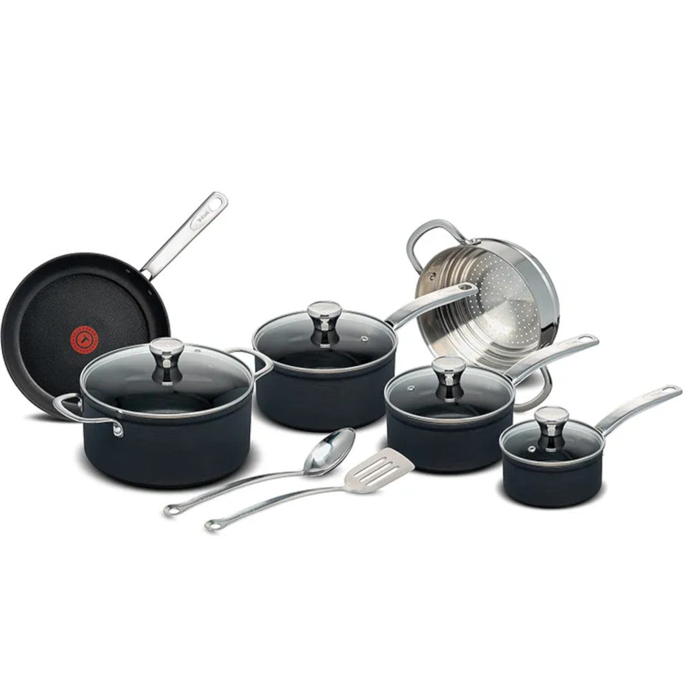 Batterie de cuisine 12 pièces T-FAL Platinum Unlimited anodisée dure - H126SC74 