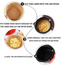 Load image into Gallery viewer, Round Non-Stick Air Fryer Disposable Liners 20cm, 50pcs
