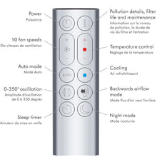 Charger l&#39;image dans la galerie, SORTIE OFFICIELLE DYSON - Purificateur d&#39;Air Chaud + Froid - Reconditionné avec Garantie 1 an (Excellent) - HP07
