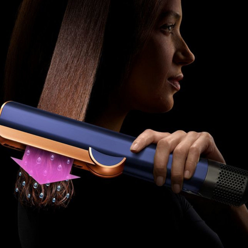 DYSON OFFICIAL OUTLET- Airstrait Straightener- Prussian Blue/Copper- Refurbished (EXCELLENT) with 1 year Dyson Warranty