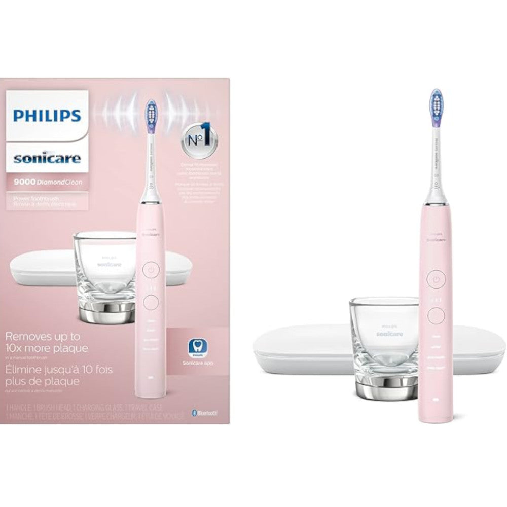 Brosse à dents électrique rechargeable Philips HX9911/77 Sonicare Diamond Clean 9000 en rose