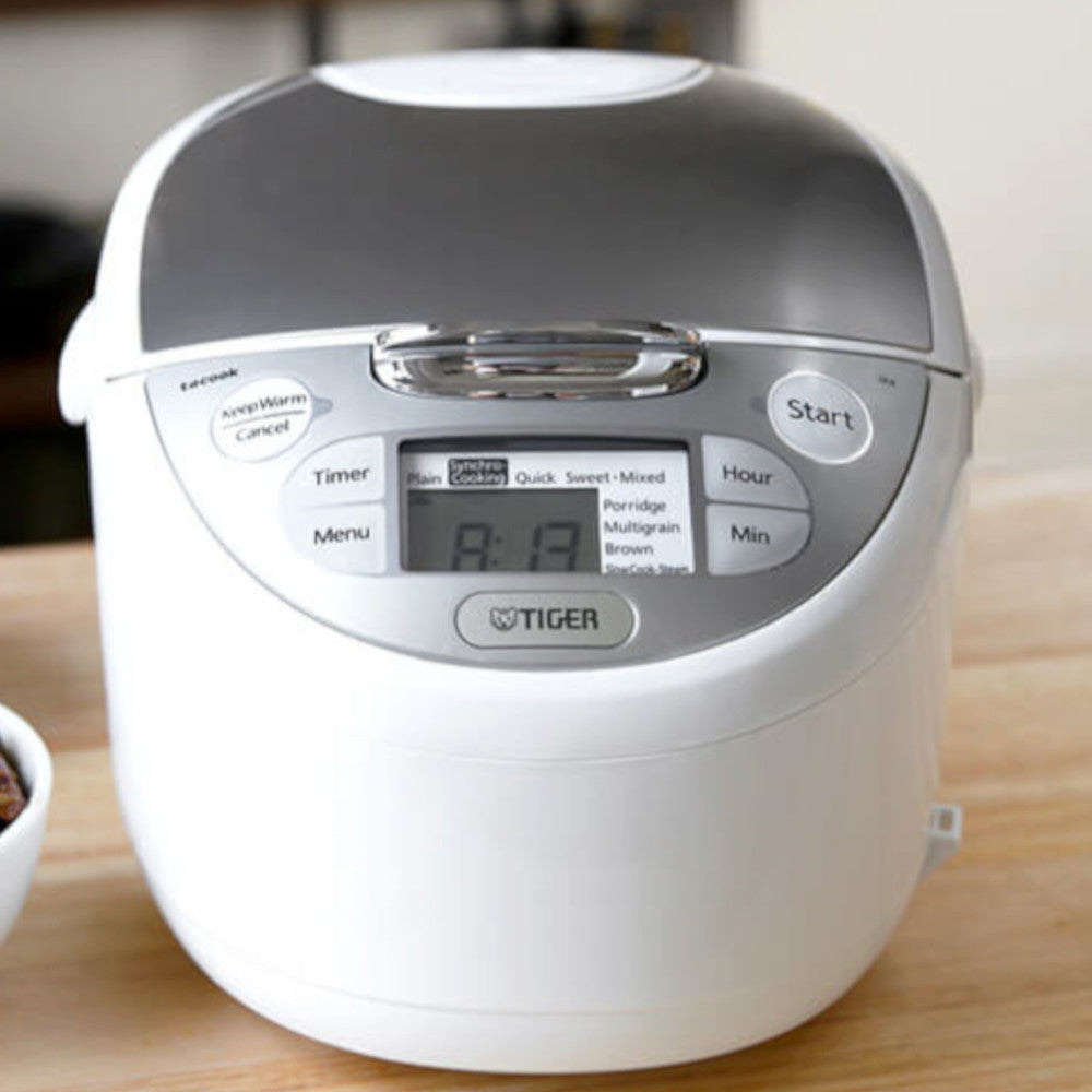 TIGER JAGB10U Digital Rice Cooker 5.5 Cup - Factory serviced with Home Essentials warranty
