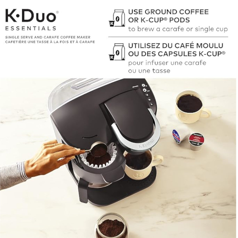 KEURIG K-Duo Essentials Coffee Maker with Single Serve K-Cup Pod