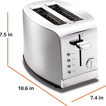 Load image into Gallery viewer, KRUPS KH732D51 2 slice Stainless Steel Toaster
