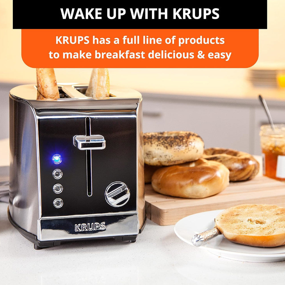 KRUPS KH732D51 2 slice Stainless Steel Toaster