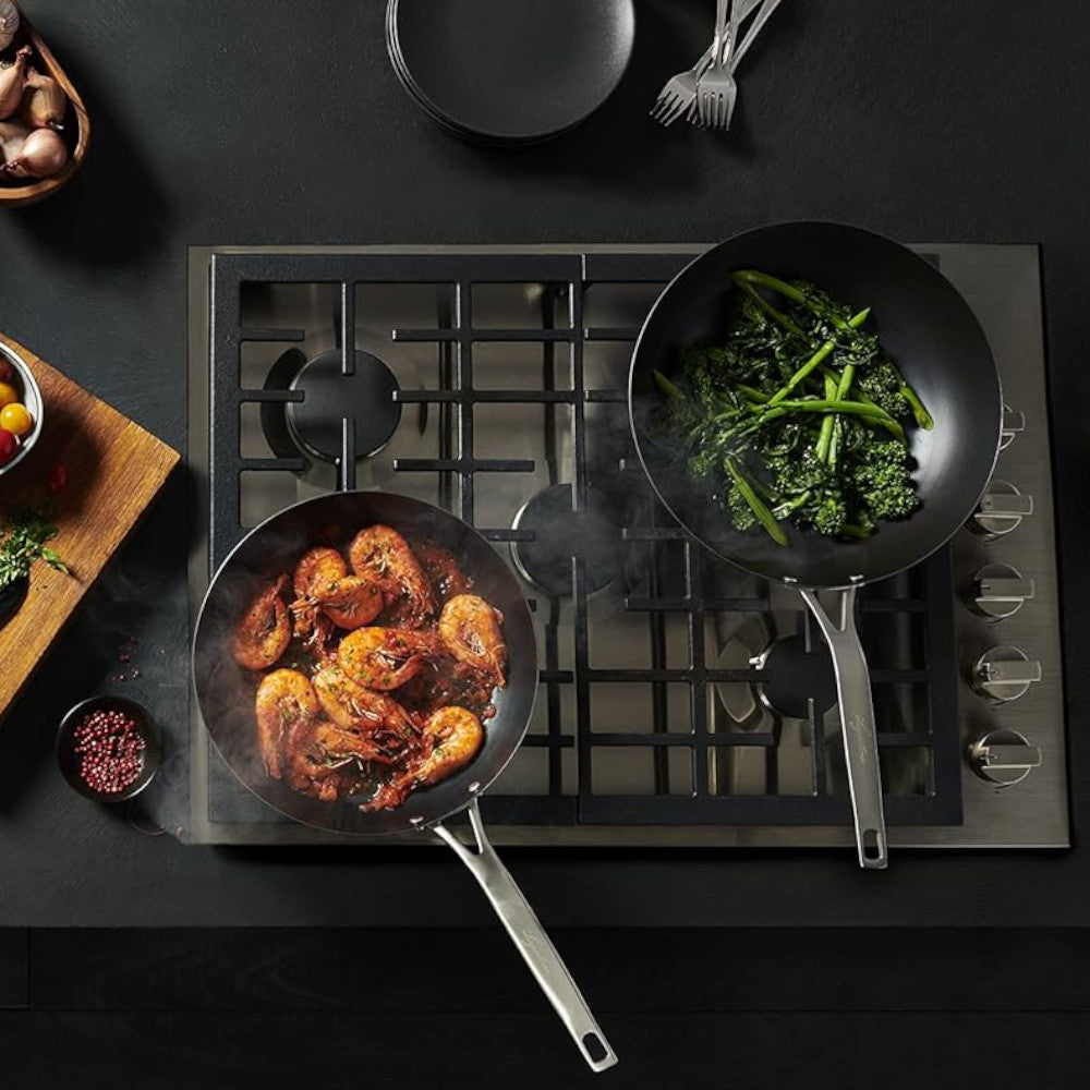 LAGOSTINA L700040730 Blue Carbon Steel, 30 cm Wok