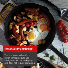 Load image into Gallery viewer, LAGOSTINA L999040130 Cast Iron 10in Skillet
