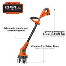 Load image into Gallery viewer, BLACK+DECKER LGC120 20-Volt Lithium-Ion Cordless Garden Cultivator/Tiller
