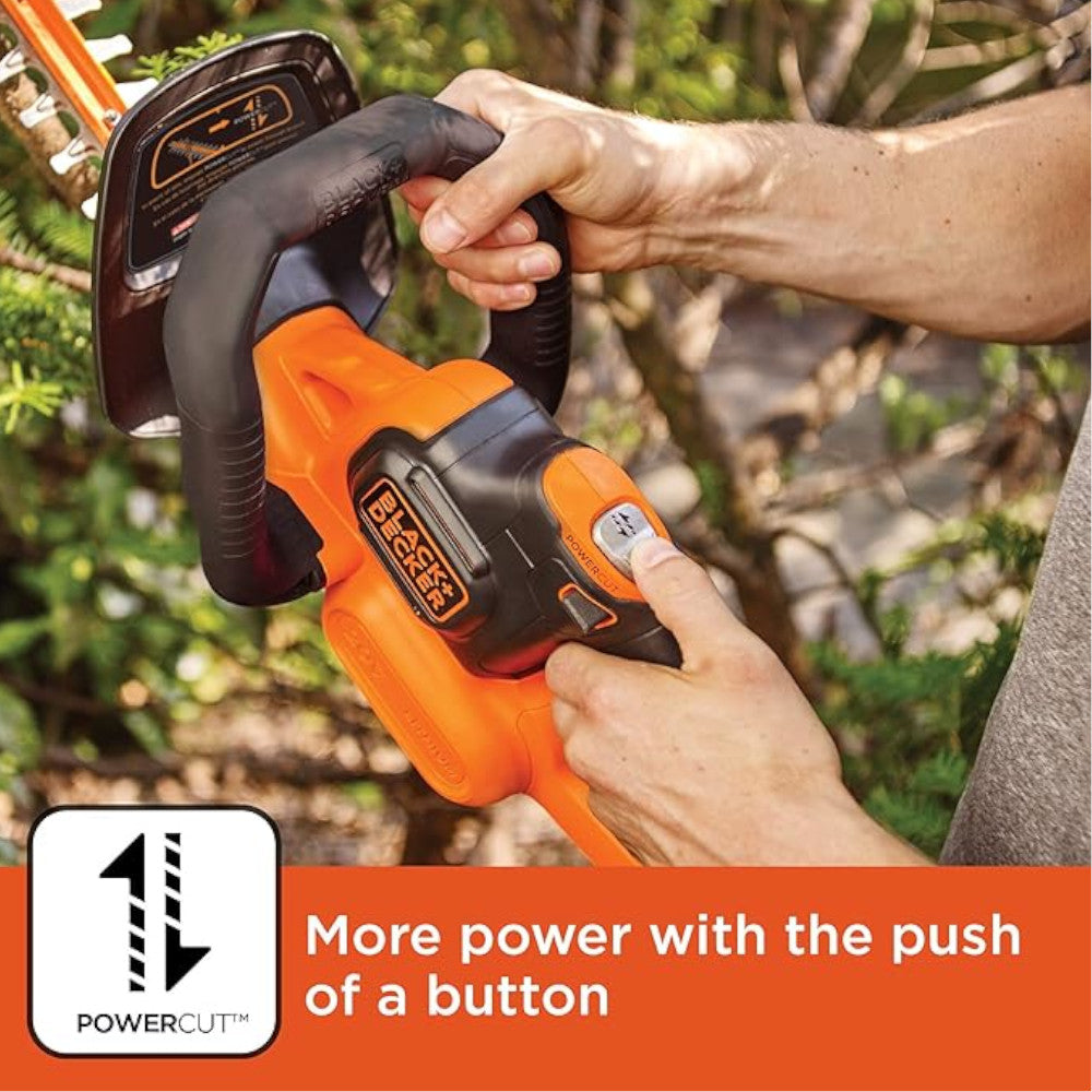 Taille-haie électrique BLACK+DECKER LHT321, 22 pouces - Remis à neuf avec garantie complète du fabricant