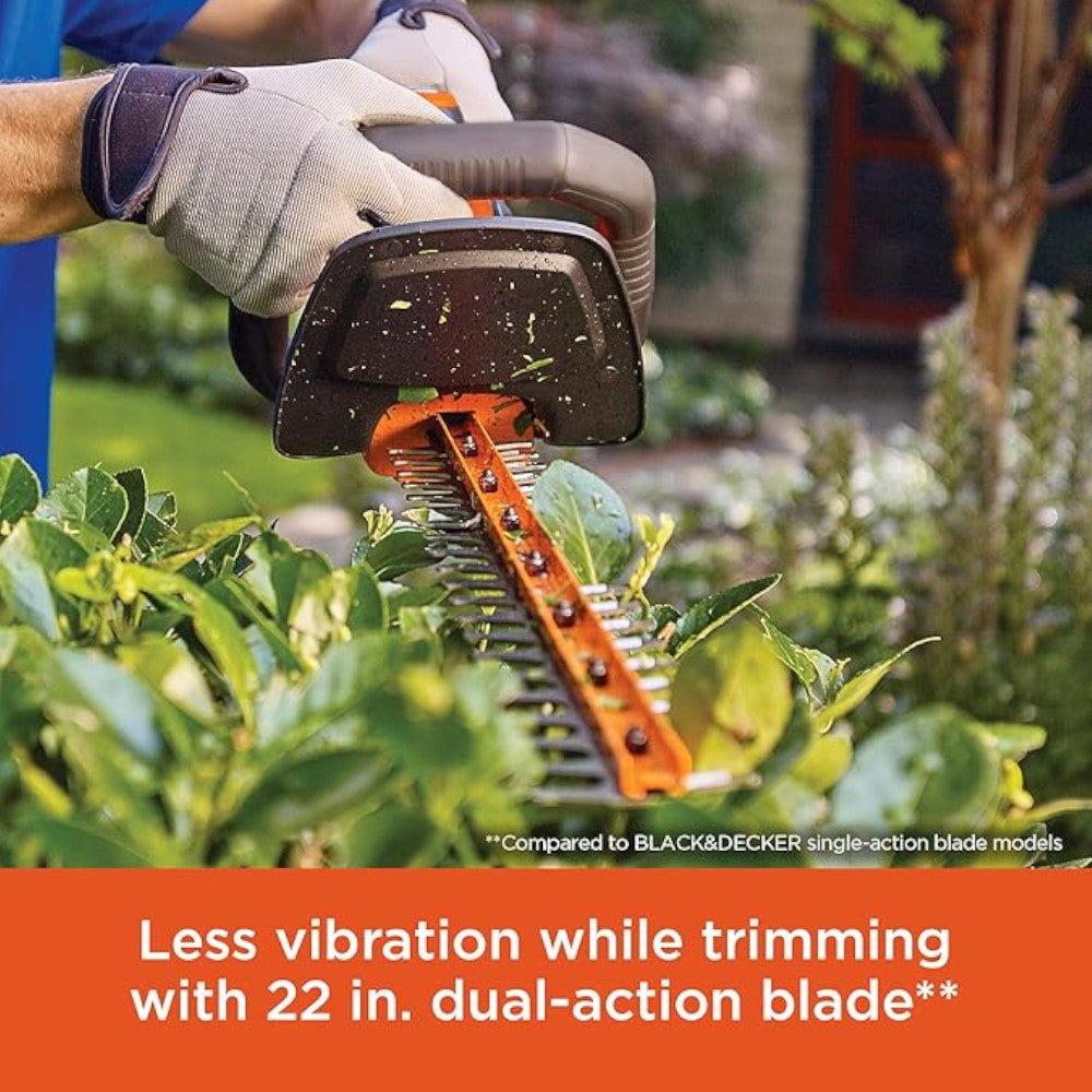 Taille-haie électrique BLACK+DECKER LHT321, 22 pouces - Remis à neuf avec garantie complète du fabricant