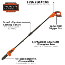 Load image into Gallery viewer, BLACK+DECKER Cordless 20V Max Lithium Ion Battery Powered Pole Saw - Tool only - LPP120B

