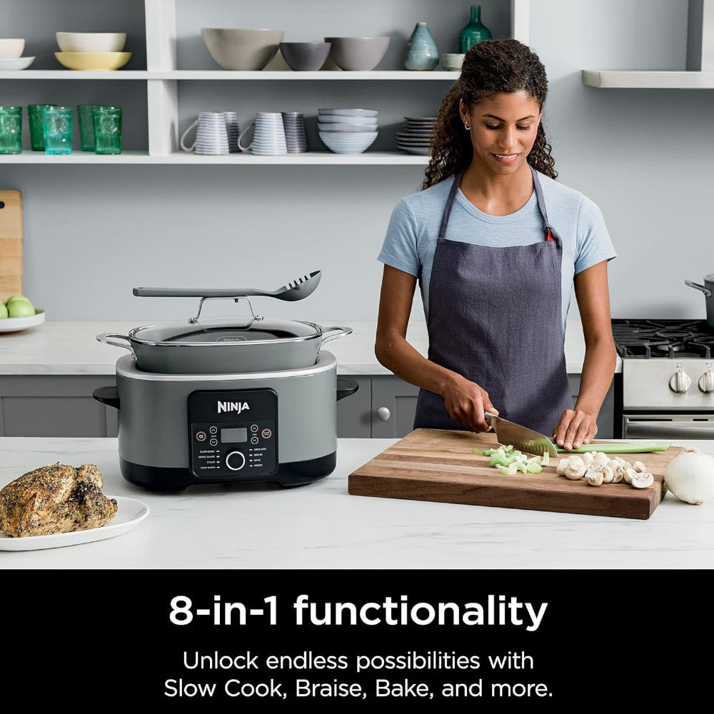 NINJA MC1001 Foodi Possible Cooker PRO 8.5 Quart Multi-Cooker - Factory serviced with Home Essentials warranty
