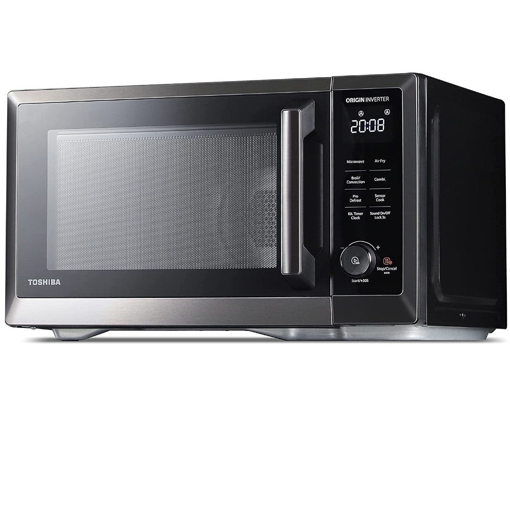 Four à micro-ondes de comptoir 7 en 1 TOSHIBA ML2-TC10SAIT(SS) avec friteuse à air - Qualité recertifiée avec la garantie Home Essentials
